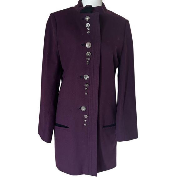 COPY - Structured Burgundy Wool Coat